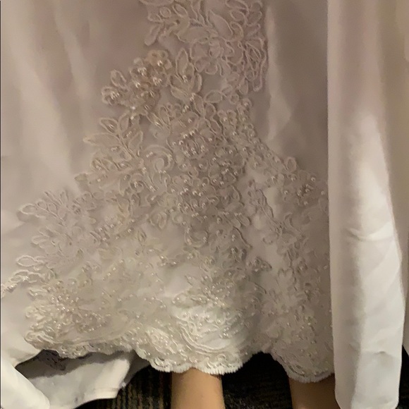 Gorgeous Wedding gown 10 White long train being dry cleaned - Picture 5 of 9